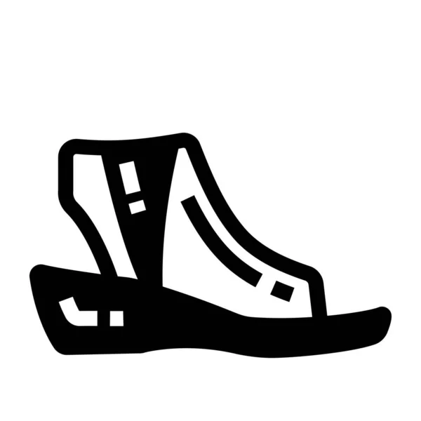 Chaussure Icône Web Illustration Simple — Image vectorielle