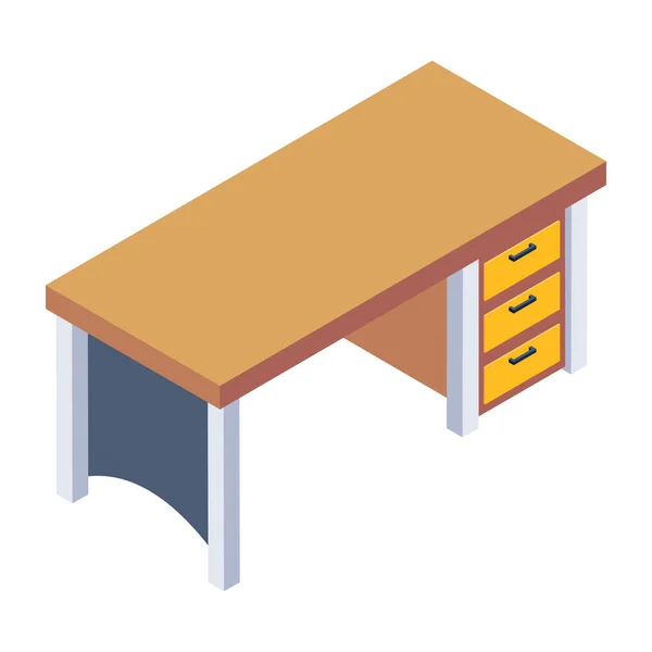 Mesa Icono Web Ilustración Simple — Archivo Imágenes Vectoriales