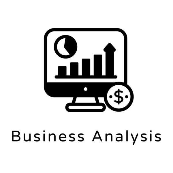 Ikona Analizy Biznesowej — Wektor stockowy