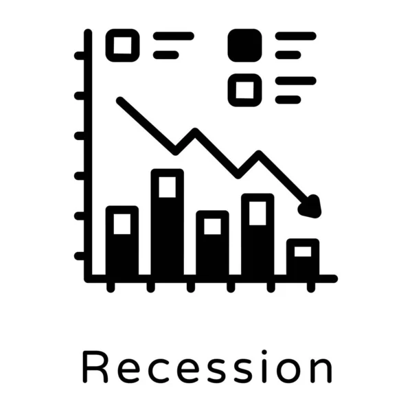 Ícone Sólido Gráfico — Vetor de Stock