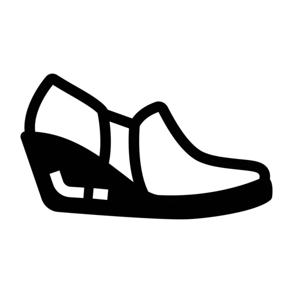 Παπούτσι Web Εικονίδιο Απλή Απεικόνιση — Διανυσματικό Αρχείο