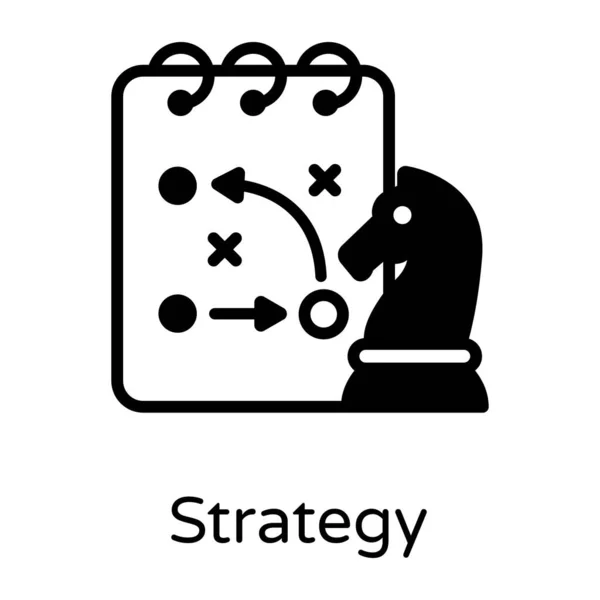 Schachspiel Einfaches Design — Stockvektor
