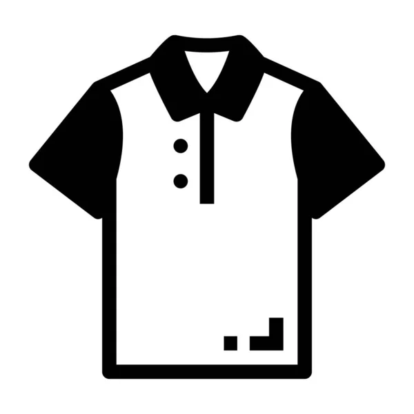 Camisa Icono Web Ilustración Simple — Vector de stock