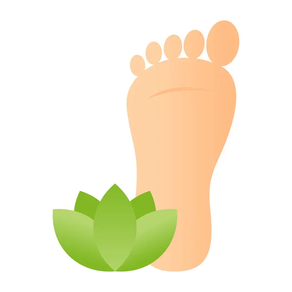 Foot Icon Vector Illustration — Stock Vector