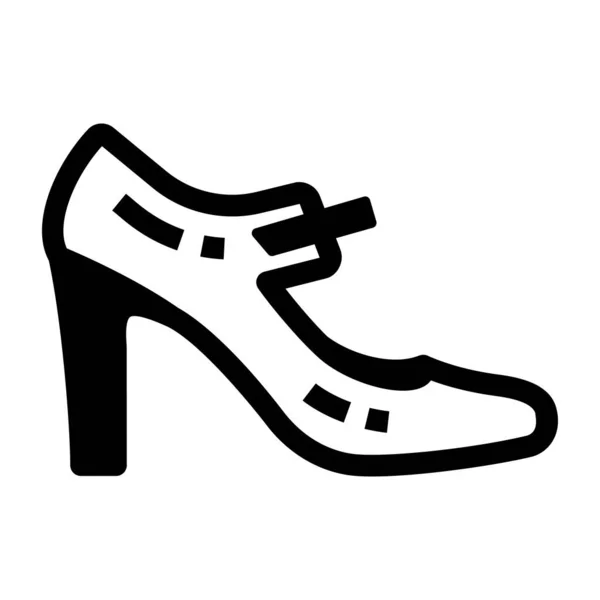 Abbildung Zum Schuh Icon Vektor — Stockvektor