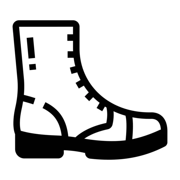 Bota Icono Web Ilustración Simple — Vector de stock