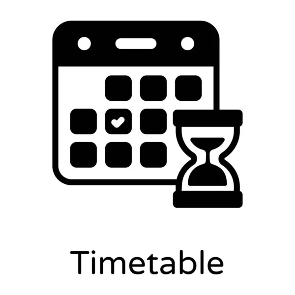 Time Management Flat Vector Icon — Stock Vector