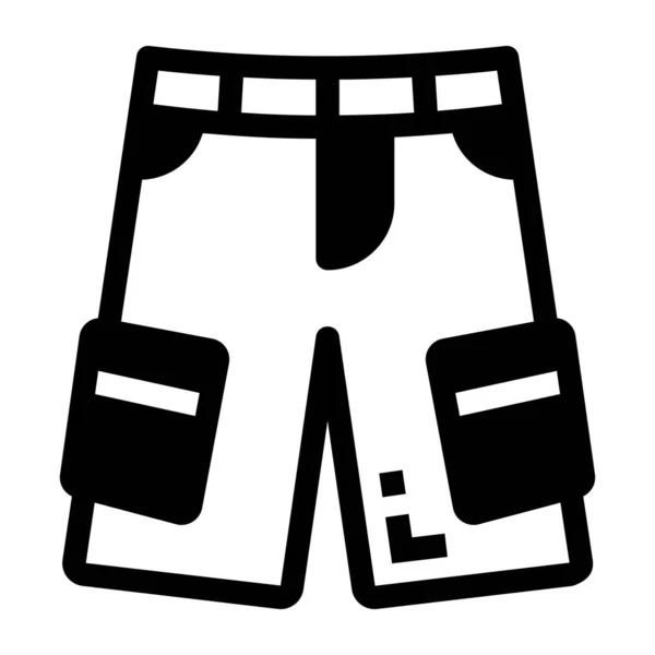 Pantalones Icono Web Ilustración Simple — Vector de stock