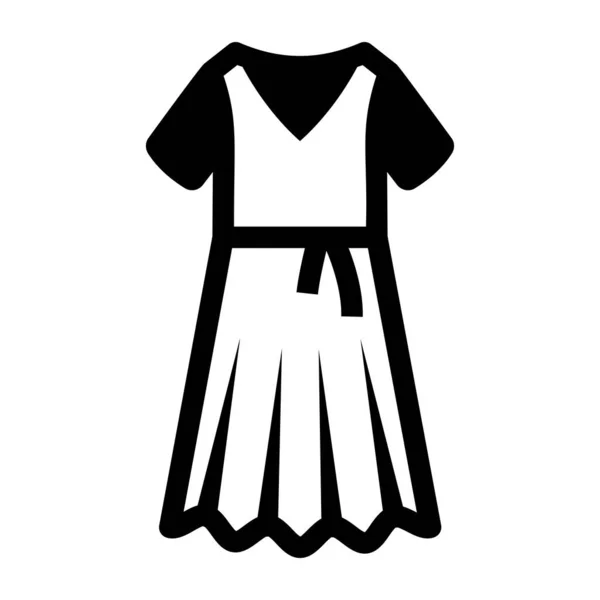 Kleid Web Symbol Einfache Illustration — Stockvektor