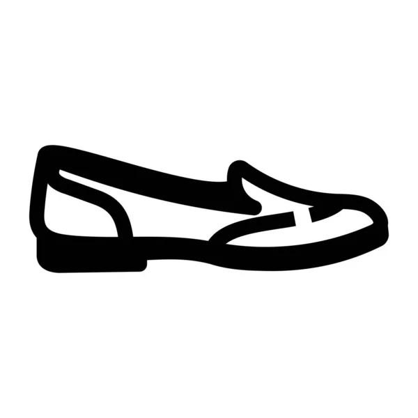 Sapatos Ícone Web Ilustração Simples — Vetor de Stock