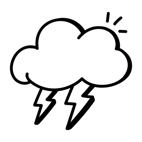 Σύννεφο Σταγόνες Βροχής Λευκό Φόντο Διανυσματική Απεικόνιση — Διανυσματικό Αρχείο