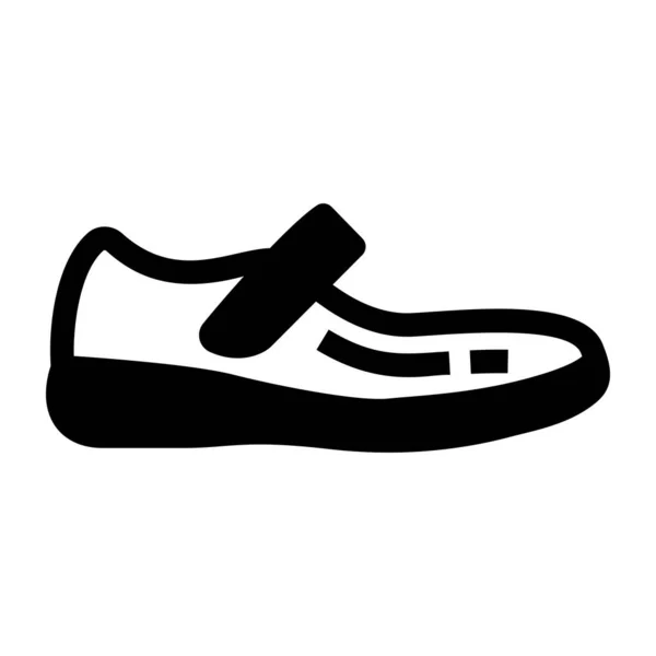 Zapato Icono Web Ilustración Simple — Vector de stock