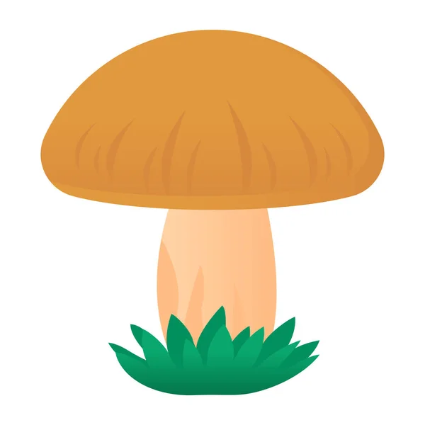 Ícone Cogumelos Ilustração Plana Cogumelos Ícones Vetoriais Para Web —  Vetores de Stock