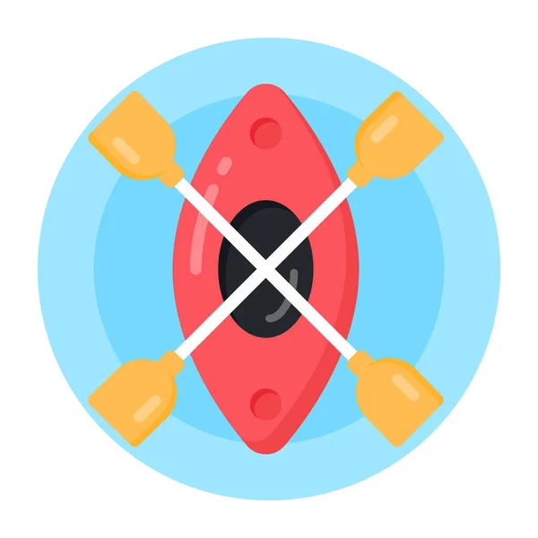 Kayak Icono Web Diseño Simple — Archivo Imágenes Vectoriales