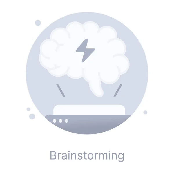 Tormenta Nube Icono Diseño Plano — Archivo Imágenes Vectoriales