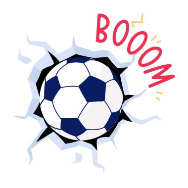 Düz futbol etiketinin bir simgesi