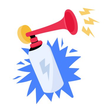 Havalı kornonun bir simgesi.