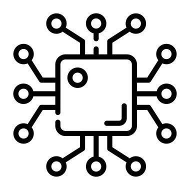 ai çipinin kullanışlı bir taslak simgesi