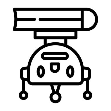 ai servisinin ana hatlı vektör simgesi