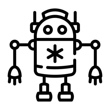 Ortalama robotun düzenlenebilir satır simgesi