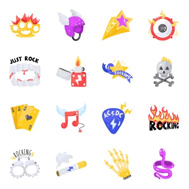 Kaya Düz Simgelerinin Tuhaf Elementleri