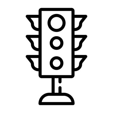 Semforun moda ana hatları simgesi tasarımı