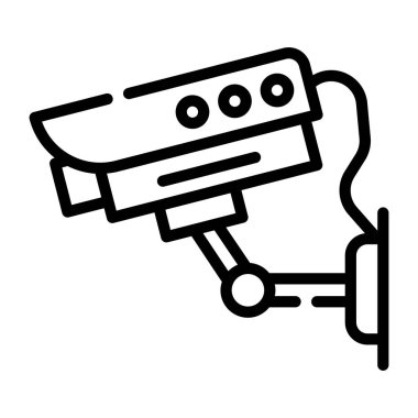 Moda ana hatları simgesi tasarımı kapalı ccTV