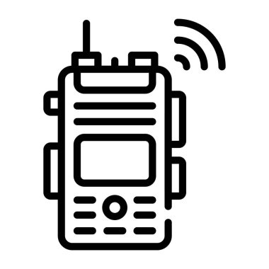 Walkie talkie 'nin modern doğrusal ana hat simgesi
