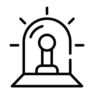 Meme çizgisi düzenlenebilir simge tasarımı