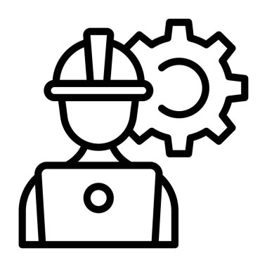 Çevrimiçi mekaniğin düzenlenebilir satır simgesi