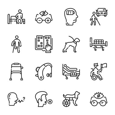 Fiziksel Engelli Ana Hattı Simgeleri 