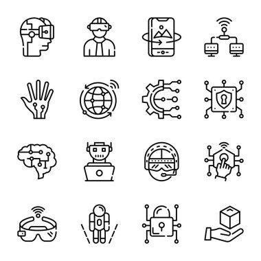 Yapay zeka ve VR Özet Simgeleri