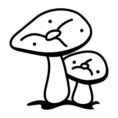 Pleurotus ostreatus 'un kişiselleştirilebilir bir taslak simgesi