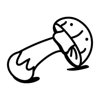 Boletus edulis 'in doğrusal simgesine bak