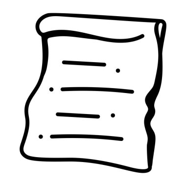 Papirüsün kullanışlı karalama simgesi