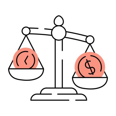 Zaman maliyetini gösteren yarım yamalak bir çizim