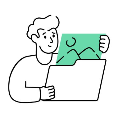 Nft gösteren bir el çizimi biçim illüstrasyonu