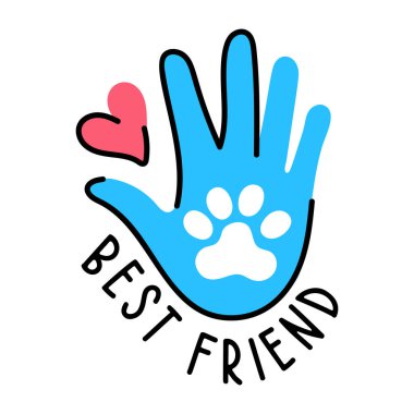 Bu harika, düz çıkartmalı evcil hayvan arkadaşını al.