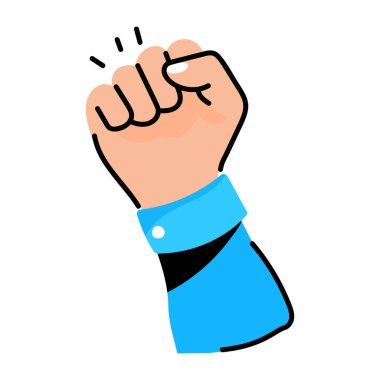 Sıkıştırılmış elin kişiselleştirilebilir çıkartması