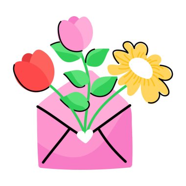 Görsel olarak çekici bir çiçek etiketi.