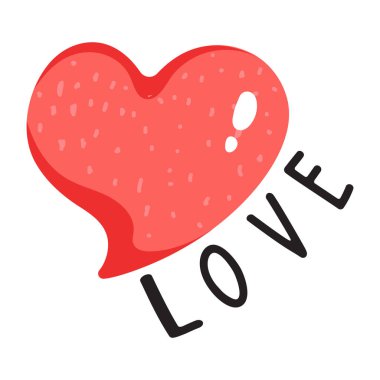 Aşkın düz etiket simgesini indir