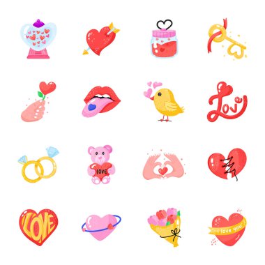 Aşk ve Düğün Eli Etiketleri Paketi