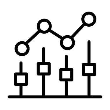 Analizlerin moda çizgi simgesi