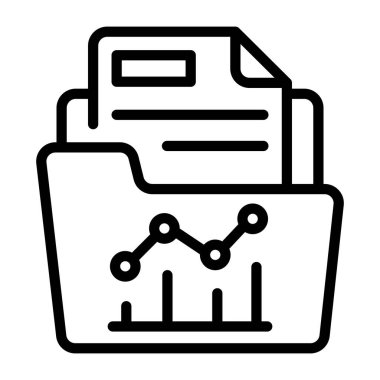 İş klasörünün bir simgesi modern tasarım