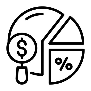 Finansal grafiğin trend doğrusal simgesi