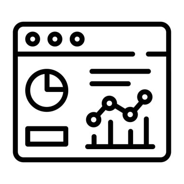 Bir web analiz çizgisi simgesi indirmesi