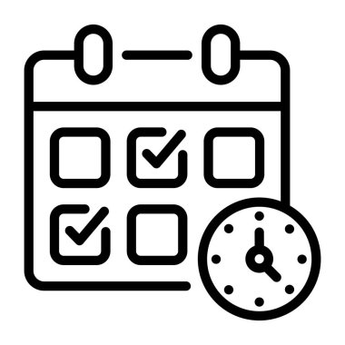 Bir zaman çizelgesinin moda simgesi