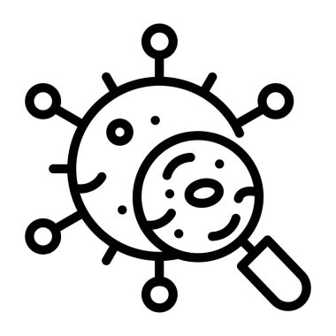 Arama virüsünü gösteren bir satır simgesi