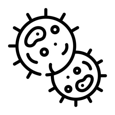 Virüs çizgisi tasarımının bir simgesi