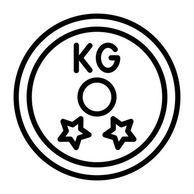 Ağırlık diskinin bu premium doğrusal simgesini indir